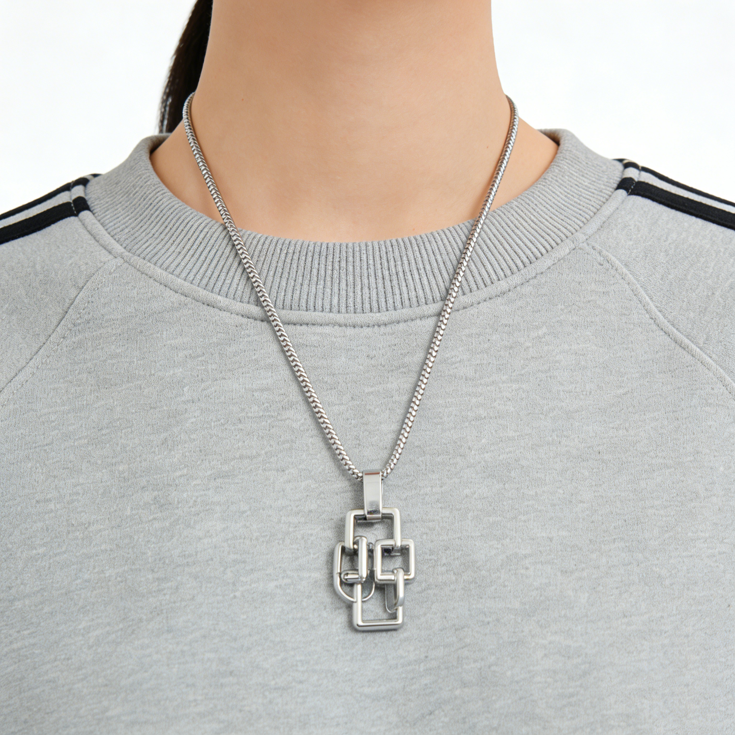 Personalized Lucky Number Block Necklace